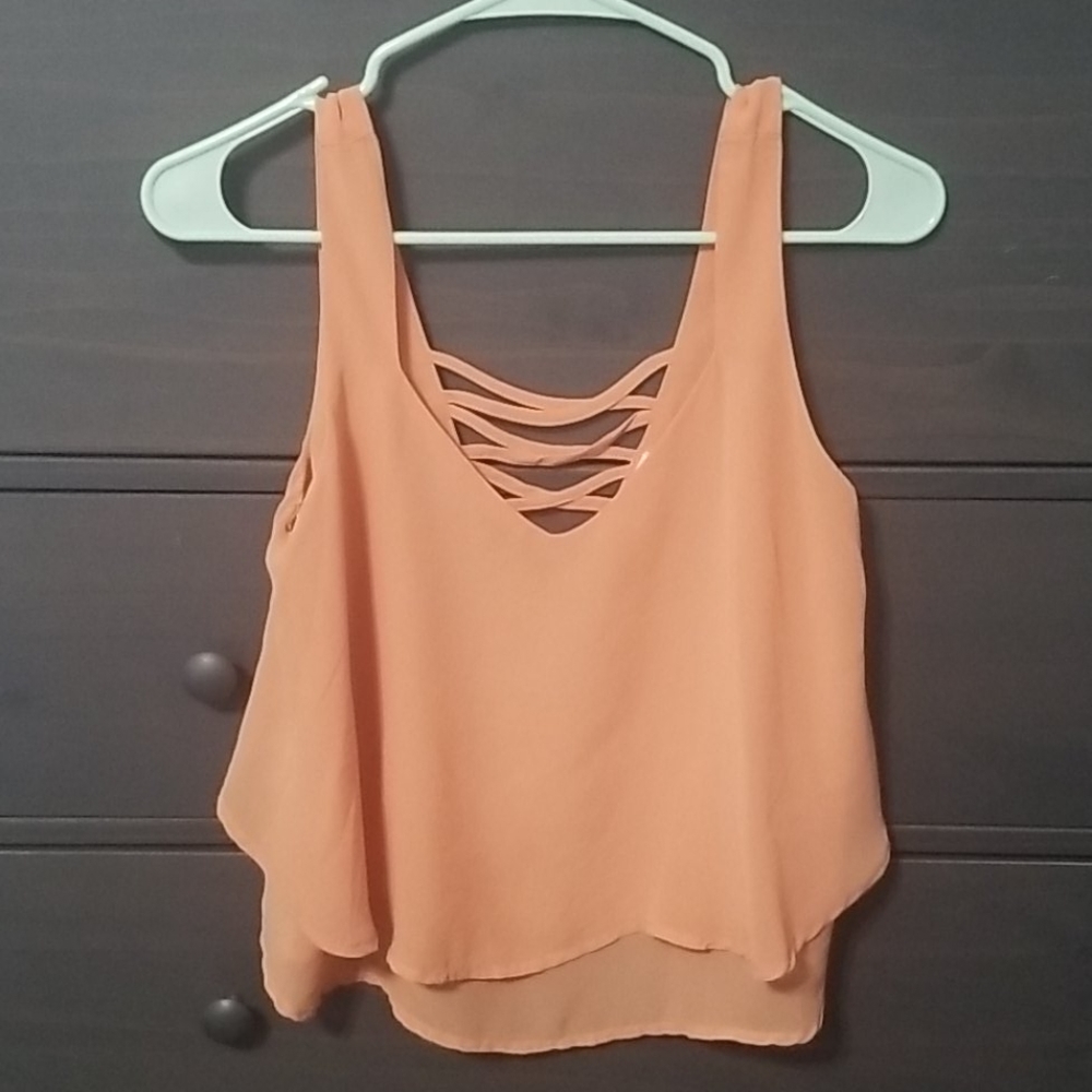 Orange crop top